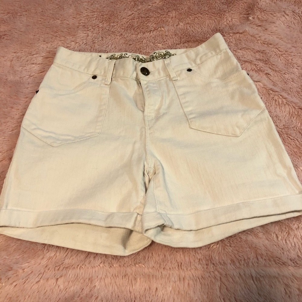 Size 2 High Waisted White Express Shorts